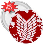 Attack On Titan 3  Buttons (100 pack)  Front