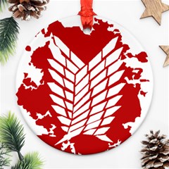 Attack On Titan Round Ornament (two Sides) by Animestyle