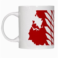 Attack On Titan White Mugs