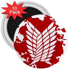 Attack On Titan 3  Magnets (10 Pack)  by Animestyle