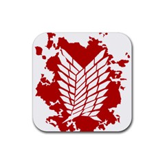 Attack On Titan Rubber Coaster (square) 