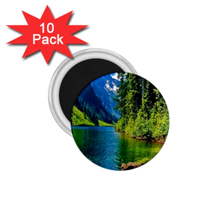 Beautiful Nature Lake 1.75  Magnets (10 pack) 