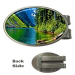 Beautiful Nature Lake Money Clips (Oval)  Front