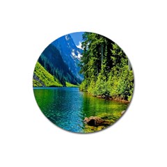 Beautiful Nature Lake Magnet 3  (round) by Modern2018