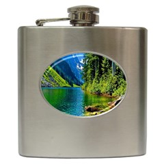 Beautiful Nature Lake Hip Flask (6 Oz) by Modern2018