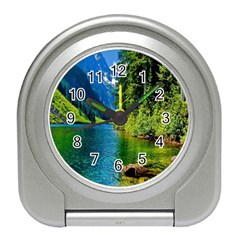 Beautiful Nature Lake Travel Alarm Clocks by Modern2018