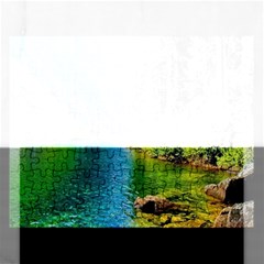 Beautiful Nature Lake Rectangular Jigsaw Puzzl by Modern2018