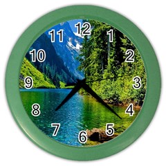 Beautiful Nature Lake Color Wall Clocks by Modern2018