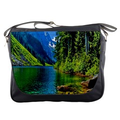 Beautiful Nature Lake Messenger Bags by Modern2018