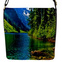 Beautiful Nature Lake Flap Messenger Bag (s) by Modern2018