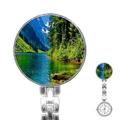 Beautiful Nature Lake Stainless Steel Nurses Watch by Modern2018