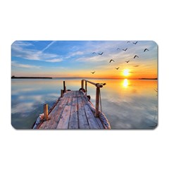 Sunset Lake Beautiful Nature Magnet (rectangular) by Modern2018