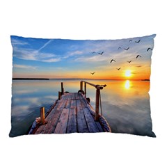 Sunset Lake Beautiful Nature Pillow Case