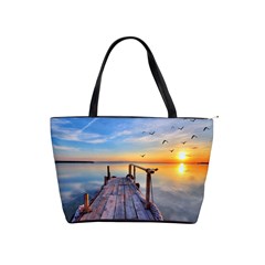 Sunset Lake Beautiful Nature Shoulder Handbags