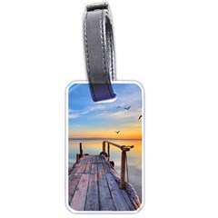 Sunset Lake Beautiful Nature Luggage Tags (one Side)  by Modern2018