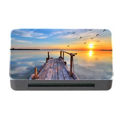 Sunset Lake Beautiful Nature Memory Card Reader With Cf by Modern2018