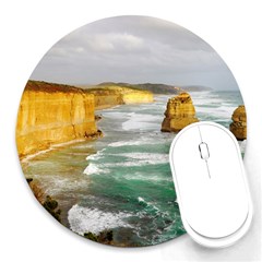 Coastal Landscape Round Mousepads by Modern2018