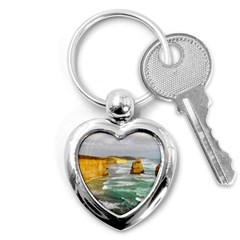 Coastal Landscape Key Chains (heart)  by Modern2018