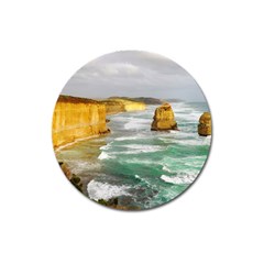 Coastal Landscape Magnet 3  (round) by Modern2018