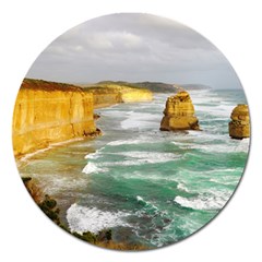 Coastal Landscape Magnet 5  (round) by Modern2018