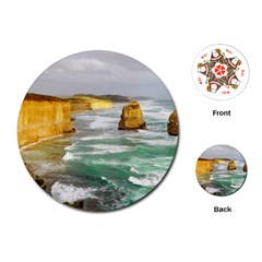 Coastal Landscape Playing Cards (round)  by Modern2018