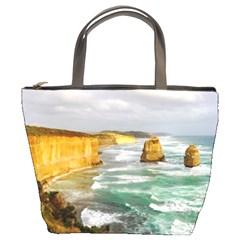 Coastal Landscape Bucket Bags by Modern2018