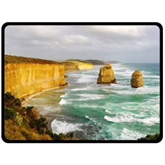 Coastal Landscape Fleece Blanket (large)  by Modern2018