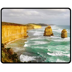 Coastal Landscape Fleece Blanket (medium)  by Modern2018