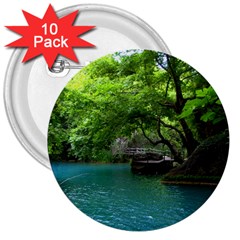 Backgrounds List Of Lake Background Beautiful Waterfalls Nature 3  Buttons (10 Pack)  by Modern2018