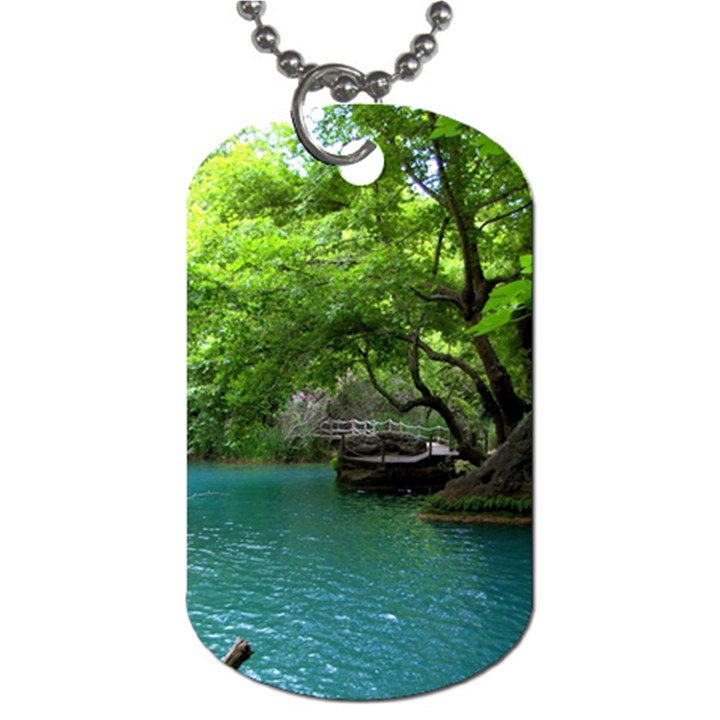 Backgrounds List Of Lake Background Beautiful Waterfalls Nature Dog Tag (One Side)