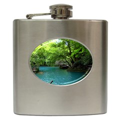 Backgrounds List Of Lake Background Beautiful Waterfalls Nature Hip Flask (6 Oz)