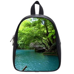 Backgrounds List Of Lake Background Beautiful Waterfalls Nature School Bag (small) by Modern2018