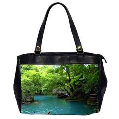 Backgrounds List Of Lake Background Beautiful Waterfalls Nature Office Handbags (2 Sides)  by Modern2018