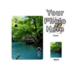 Backgrounds List Of Lake Background Beautiful Waterfalls Nature Playing Cards 54 (mini)  by Modern2018