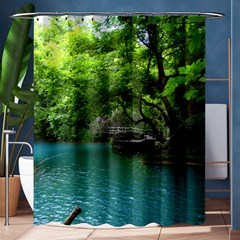 Backgrounds List Of Lake Background Beautiful Waterfalls Nature Shower Curtain 60  X 72  (medium)  by Modern2018