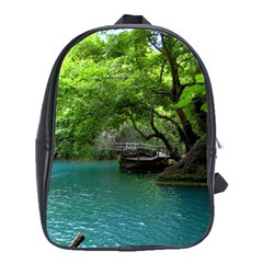 Backgrounds List Of Lake Background Beautiful Waterfalls Nature School Bag (xl) by Modern2018