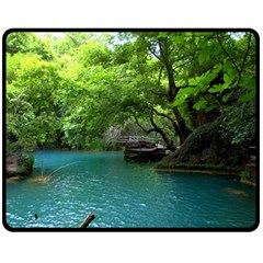 Backgrounds List Of Lake Background Beautiful Waterfalls Nature Double Sided Fleece Blanket (medium) 