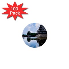 Beautiful Pagoda On Lake Nature Wallpaper 1  Mini Buttons (100 Pack)  by Modern2018