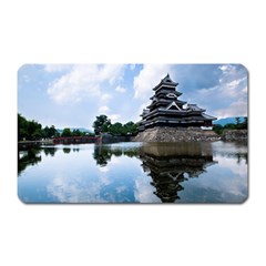 Beautiful Pagoda On Lake Nature Wallpaper Magnet (rectangular) by Modern2018