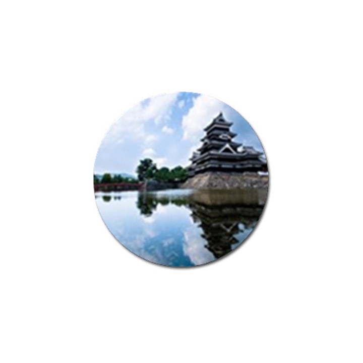 Beautiful Pagoda On Lake Nature Wallpaper Golf Ball Marker