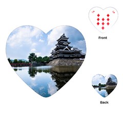 Beautiful Pagoda On Lake Nature Wallpaper Playing Cards (heart) 