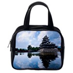 Beautiful Pagoda On Lake Nature Wallpaper Classic Handbags (One Side) Front