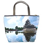 Beautiful Pagoda On Lake Nature Wallpaper Bucket Bags Back