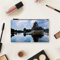 Beautiful Pagoda On Lake Nature Wallpaper Cosmetic Bag (small)  by Modern2018