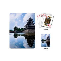 Beautiful Pagoda On Lake Nature Wallpaper Playing Cards (mini)  by Modern2018