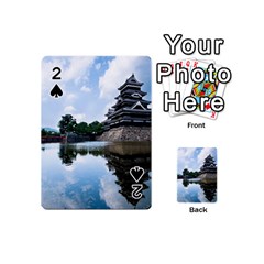 Beautiful Pagoda On Lake Nature Wallpaper Playing Cards 54 (mini)  by Modern2018