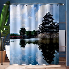 Beautiful Pagoda On Lake Nature Wallpaper Shower Curtain 60  X 72  (medium)  by Modern2018