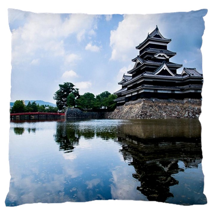 Beautiful Pagoda On Lake Nature Wallpaper Large Cushion Case (One Side)