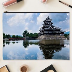 Beautiful Pagoda On Lake Nature Wallpaper Cosmetic Bag (xxxl)  by Modern2018