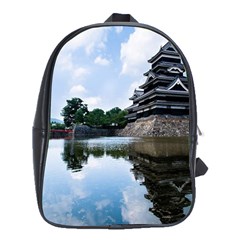 Beautiful Pagoda On Lake Nature Wallpaper School Bag (xl) by Modern2018